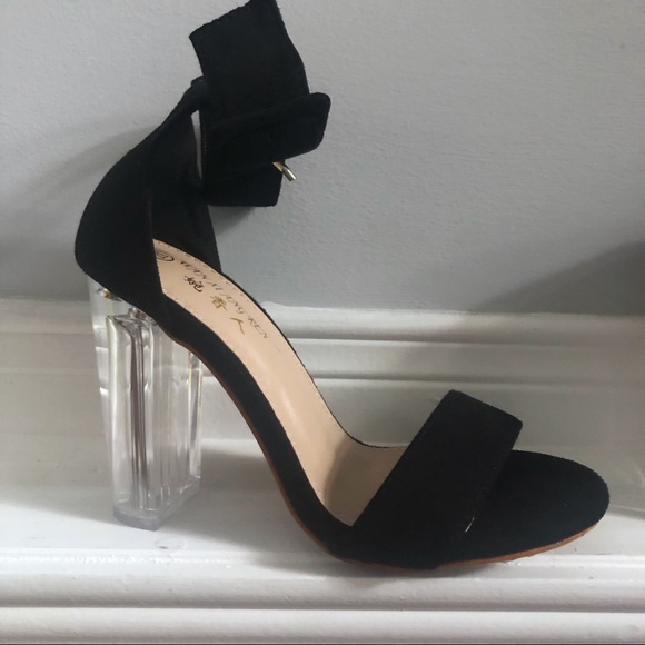 Chunky Sandals Clear Block Heel - Picture 3 of 3